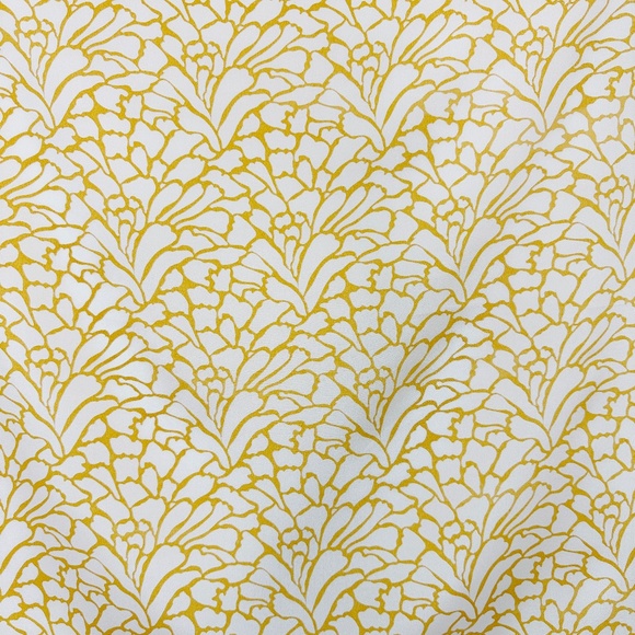 NWT SILKLETTE Golden Flowers 100% Fine Silk Kerchief Scarf GOLD + WHITE - Picture 8 of 8